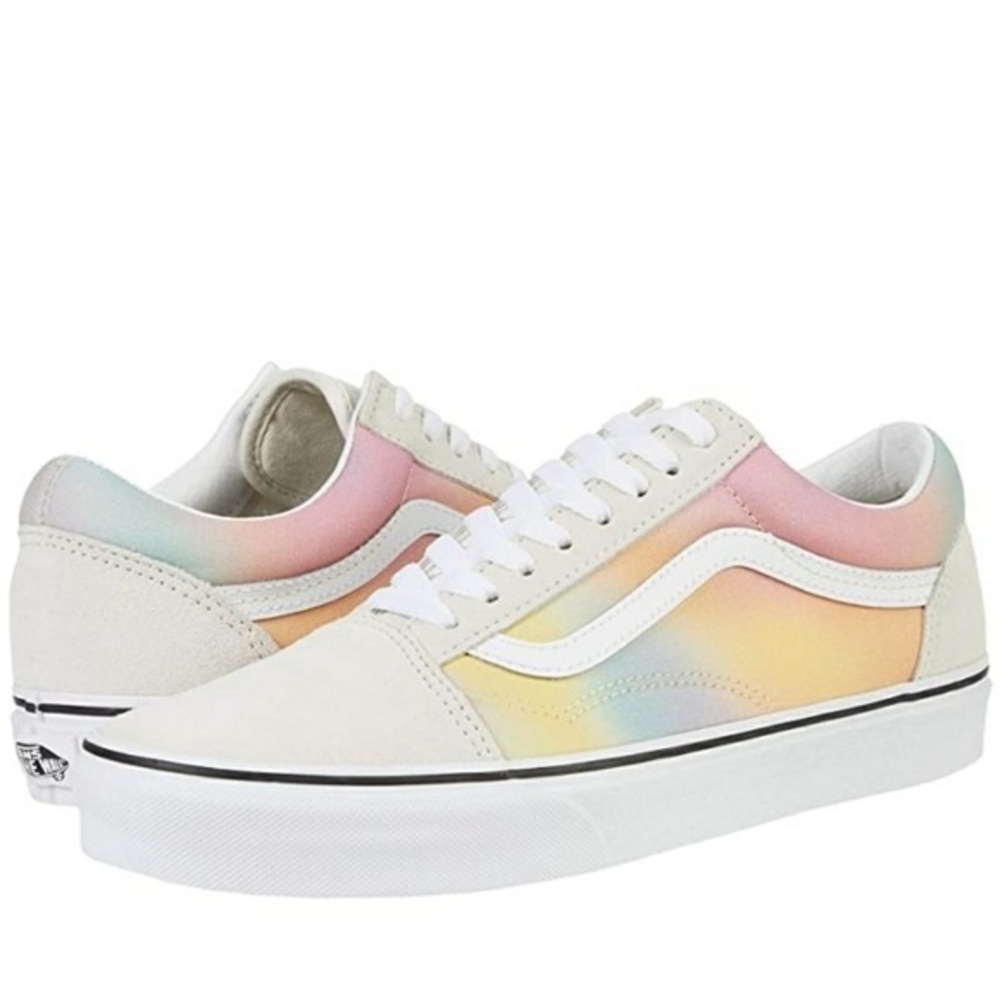 RARE Vans Old Skool Aura Shift Sneakers Pastel Rainbow Pride